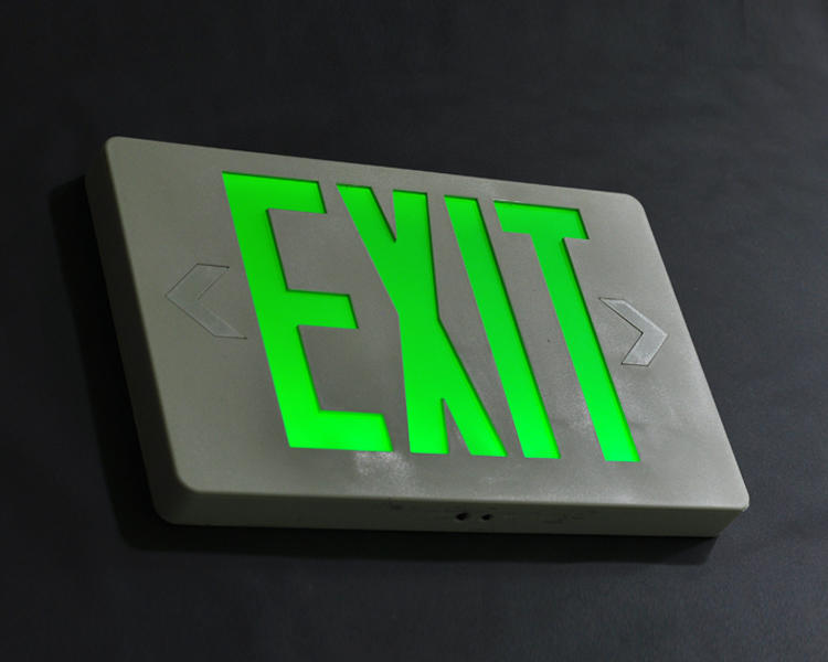 JLEED2GWEM-Ultra Bright Green Emergency Exit Sign
