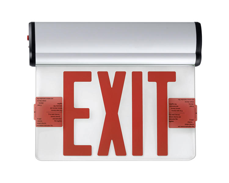 JELBEX1RM-Single Face LED Emergency Exit Sign With White Paper.