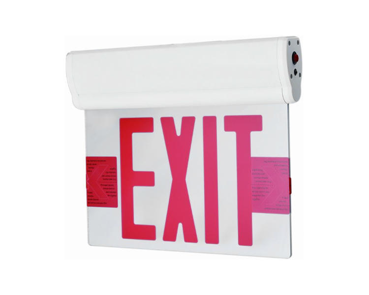 JELCEX2RM-Double Face 6 Inch Acrylic Pane Exit Sign With Silver Mylar
